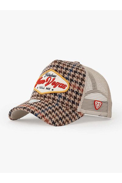 Rust&Rich Beige Men's and Women's Trucker Hat - City's Collection Vegas