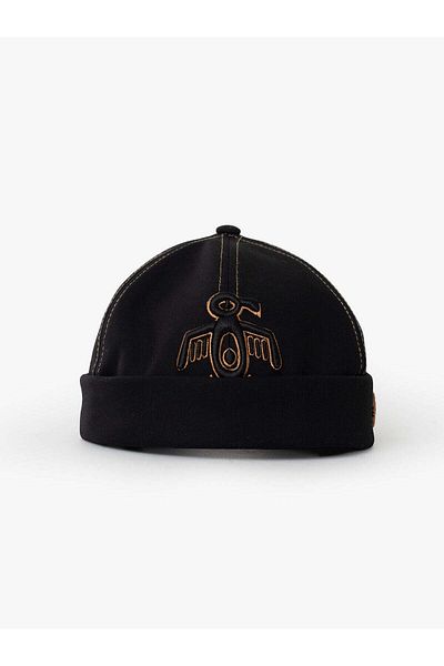 Rust&Rich The Indians Collection - Women/Men Black/Gold Cap, Red Indian Docker