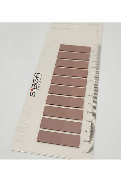sibga tasarım Transparent Brown Post-It 200 Sheets Book Mark Bookmark Note Paper