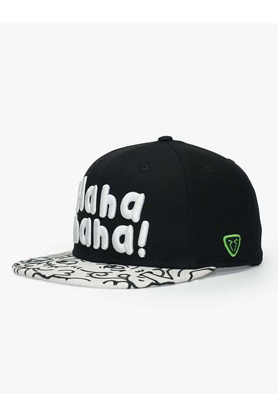 Rust&Rich Women Men Black Snapback Cap Art Collection Doodle