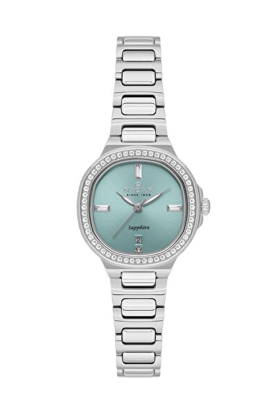 Nacar Sapphire Glass Silver Women's Wristwatch Nc33- 398369 -Anms