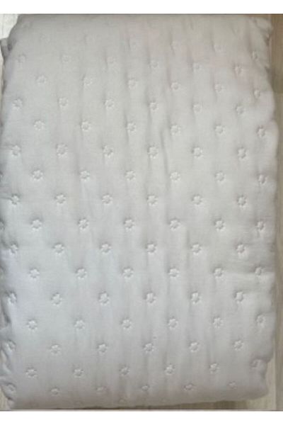 GENÇEV HOME COLLECTİONS Quilted Plain Single Multi-Purpose Cover Stone - 160X220 cm