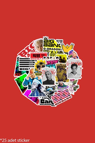 dadi ramba BigBang K-pop Bullet Journal - Agenda - Planificator - Caiet - Autocolant pentru laptop - Pachet de autocolante