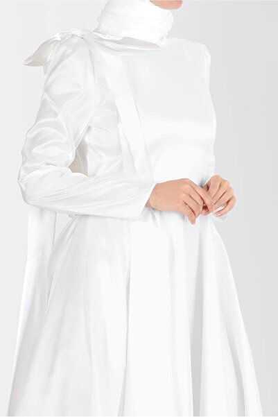 Alvina FİYONK DETAYLI KEMERLİ ABİYE ELBİSE 50227