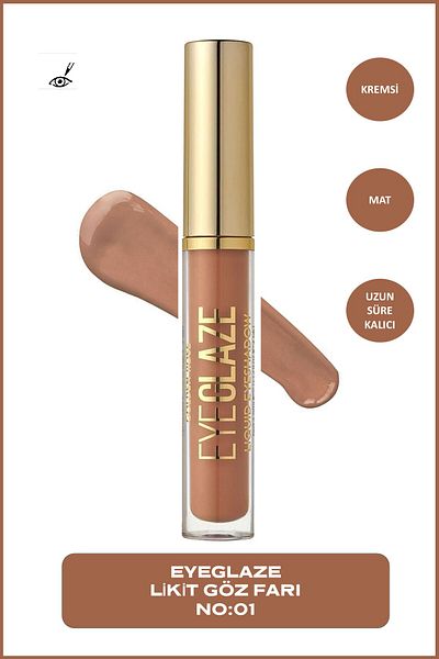 Golden Rose Eye Glaze Liquid Eyeshadow 01 Woody Liquid Eyeshadow 3.5 ml