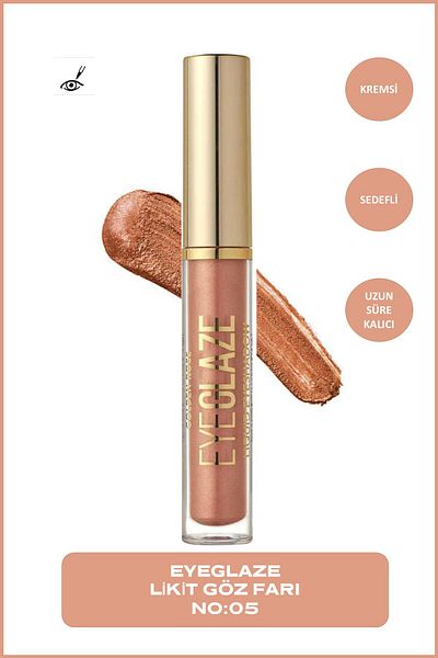 Golden Rose Eye Glaze Liquid Eyeshadow 05 Rose Gold Liquid Eyeshadow 3.5 ml