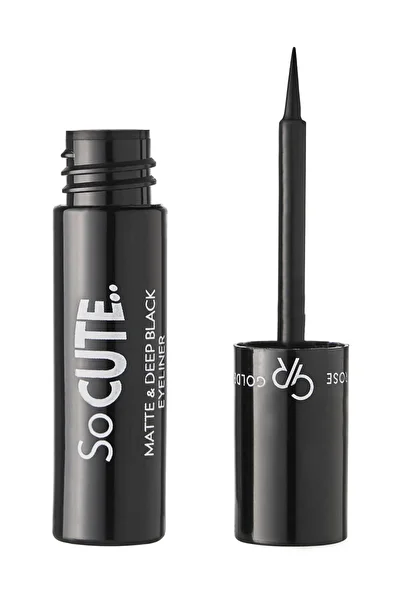 Golden Rose كحل أسود مطفي وعميق So Cute Matte&Deep Eyeliner أسود مطفي 2.5 مل