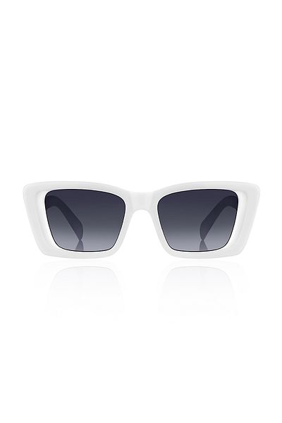 Kinary Bright White Sunglasses - 1058