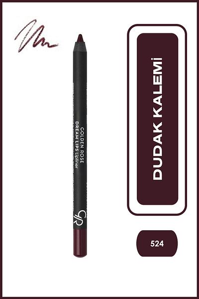 Golden Rose Dream Lips Lipliner No: 524 Plum Red - Dudak Kalemi