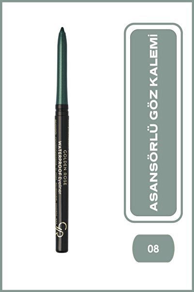 Golden Rose Waterproof Automatic Eyeliner 08 Asansörlü Göz Kalemi 0,02 g
