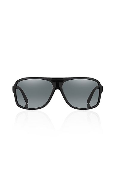 Kinary Men's Sunglasses Black Shiny 2010