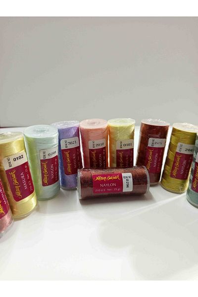 Altınbaşak Polyester Nylon Sewing Embroidery Bobbin Thread 5 Pcs in Assorted Colors