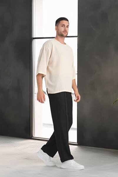 Valiberta Μπεζ Χρώμα - Κοντό μπλουζάκι με λαιμόκοψη και χαμηλά μανίκια