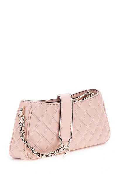 Guess Gıully Top Zip Shoulder Bag Γυναικεία ροζ τσάντα ώμου Hwqg8748160-lbg