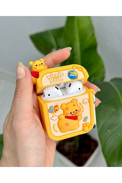 Go Aksesuar Airpods 1st and 2ndGeneration Compatible - Thick Silicone Case with Toy Design