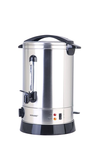 sonashi 6.8L Electric Water Boiler - Stainless Steel Double Layer Body with Water Tag