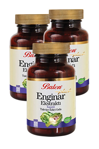 Balen 3 Kutu Enginar Plus Ekstraktı Kapsül 820 mg X 100 Kapsül