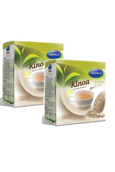 Mecitefendi 2 Pieces of Quinoa Form Tea - Filtered Bags of 40 Quinoa Form Tea