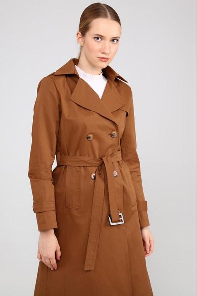 Jamila Women's Summer Mid Length Trench Coat