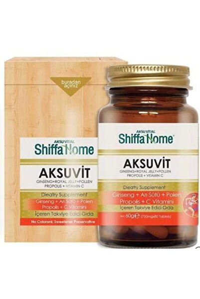 Shiffa Home Aksu Vital Aksuvit Ginseng  ve Propolis 80 Tablet