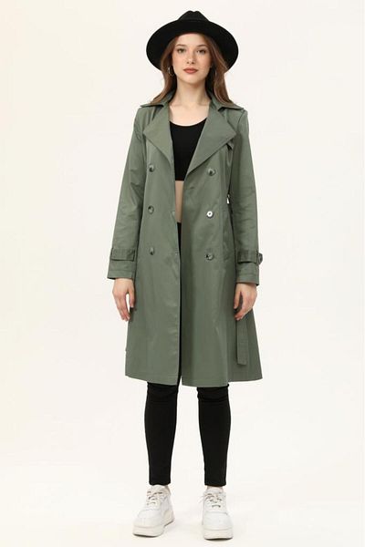 Jamila Women's Summer Mid Length Trench Coat