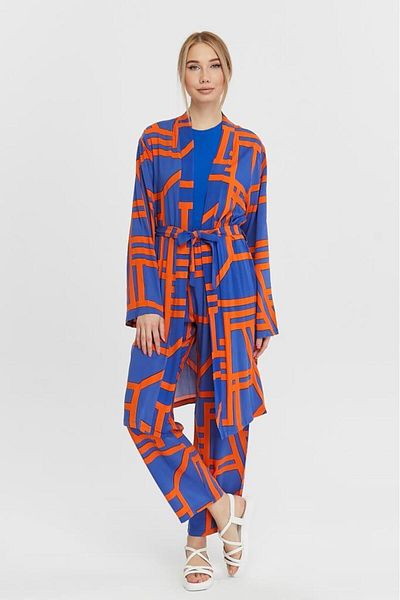 Jamila Women's Kimono - Colorful Double Set