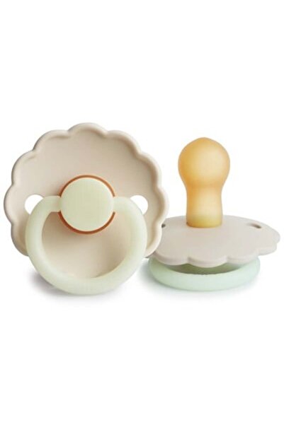 Frigg Daisy Kauçuk Emzik - Karanlıkta Parlayan - Cream Night 0-6 Ay