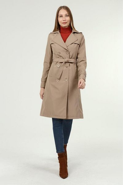 Jamila Medium Size Women's Lined Trench Coat