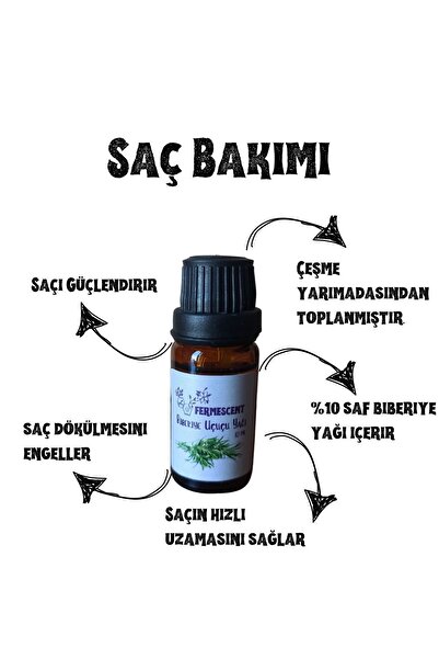 Fermescent %10 Saf Biberiye Yağı Saç Bakım Yağı 10 ml - Özel Ürün