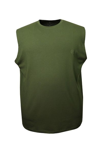 tambattal Large Size Cotton Crew Neck Zero Sleeve T-Shirt