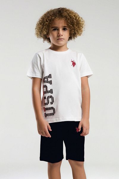 U.S. Polo Assn. 4-15 Years Old Licensed Us Polo Assn Boy's Team-White