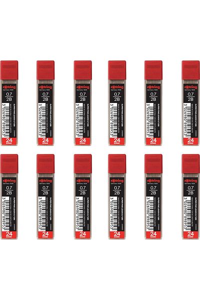 Rotring رأس قلم رفيع للغاية 2b 0.7 - 12 قطعة