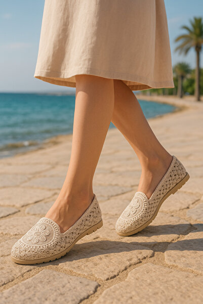 StWenn Women's Knitted Ballerina Shoes Women's Shoes Casual Shoes