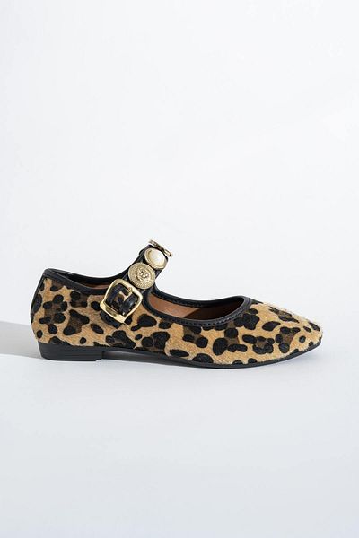 Mulini Leopard Patterned Daily Comfortable Ballerinas