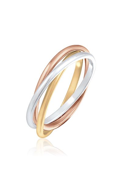 ELLI Ring Damen Wickelring Trini Look Basic Minimal Trend aus 925 Sterling Silber