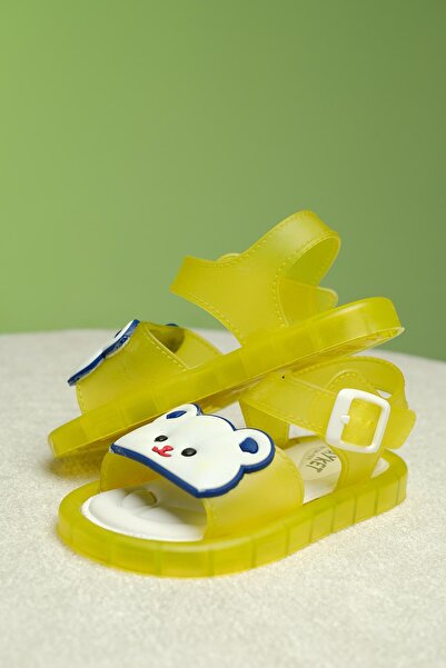 Oksit Eva Işıklı Kaydırmaz Tabanlı Figürlü Unisex Çocuk Sandalet Terlik