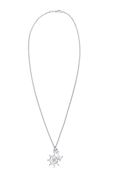 ELLI Náhrdelník s kotvou a volantem, symbol námořní dopravy, stříbro 925