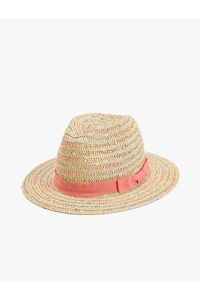 Koton Straw Hat with Bow Detail