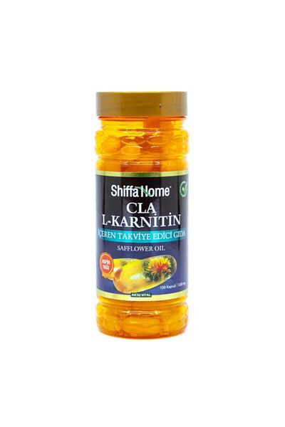 Shiffa Home Softgel Safflower Oil and Cla L-carnitine Herbal Supplement - 100 Causes 1000 Mg Food Supplement