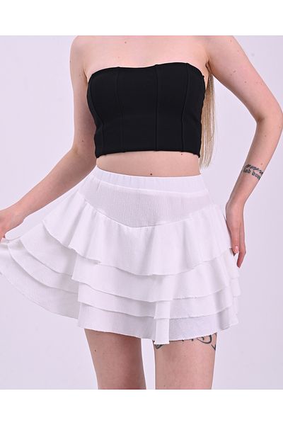 polle Fustă albă Mykonos - Design elegant și confortabil