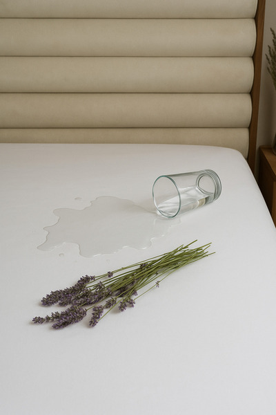 DOGO HOME Pamuklu Köşe Lastikli Tek Kişilik Çift Kişilik Sıvı Su Geçirmez Sessiz Alez Yatak Koruyucu