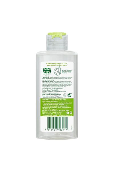 Simple Kind to Skin Sensitive Eye Makeup Remover Oil-Free, Water Based 125 ml