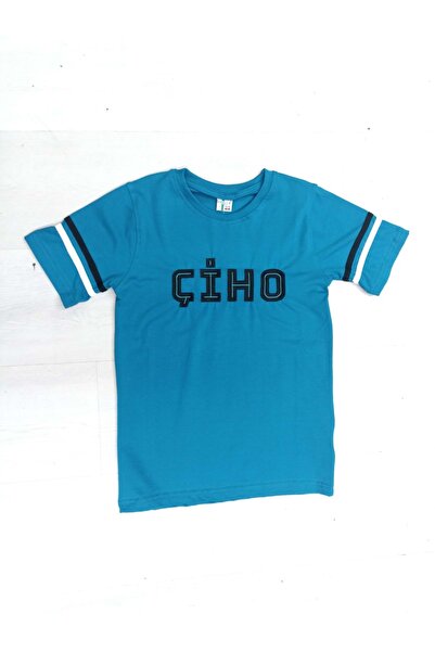 BAŞAK ÇOCUK GİYİM قميص رياضي قصير من تايروفا إمامهاتيب - أزرق - مقاس XL