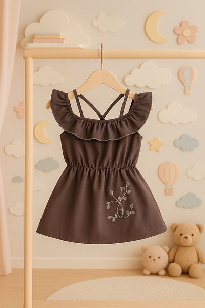 Veni Baby Girl's Strappy Dress