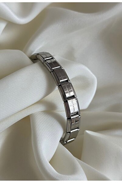 staınless steel Gold italyan lastik bileklik çelik kararma yapmaz paslanmaz g...