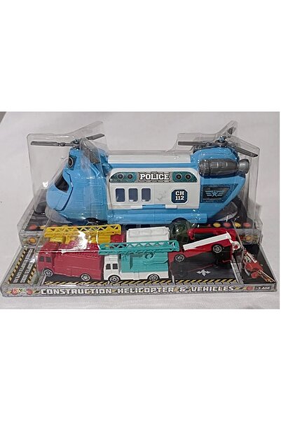 Satış Diyarı Rampalı Araç Taşıyıcı Helikopter Ve Kurtarıcı Araçlar Seti Çocuklar Bu Oyuncağa Bayılacaklar