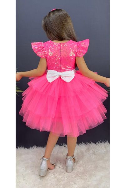 PefyBaby Girl's Crown Special Day Birthday Party Evening Dress