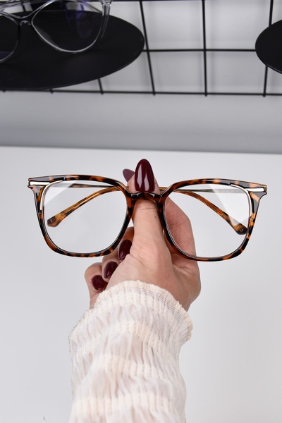 LOOKUP NEW 54 نظارات Ekartman للجنسين للنساء والرجال من الفهد الأزرق للحماية من الضوء الأزرق وشفافة عتيقة