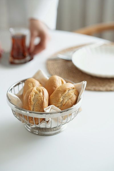 Dekorzdükkan Metal Breadbasket (17,5 cm)