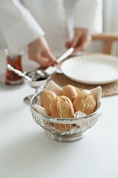 Dekorzdükkan Metal Breadbasket (17,5 cm)